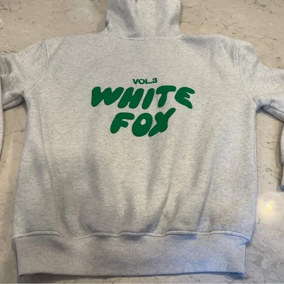 White Fox Offstage Hoodie in Glacier Gray - Picture 6 of 6